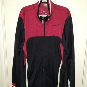 Nike Swoosh Logo Full Zip Warm Up Track Jacket Men's sz XL